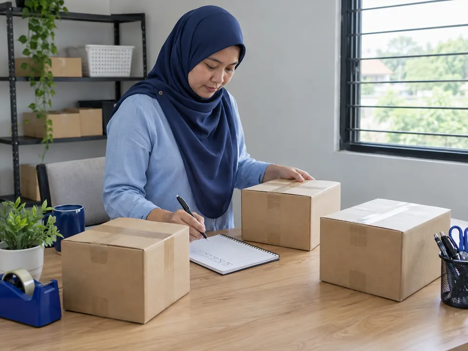 Semakan bilangan bungkusan